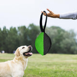 Maxbell Dog Tug Ball Portable Dog Ball Toy for Relaxing Solo Amusement Pets Supplies Black Green