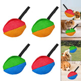 Maxbell Dog Tug Toy Sturdy Lightweight Pull Toy for Pet Small and Medium Dog Chasing red orange