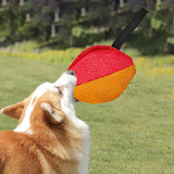 Maxbell Dog Tug Toy Sturdy Lightweight Pull Toy for Pet Small and Medium Dog Chasing red orange