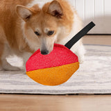 Maxbell Dog Tug Toy Sturdy Lightweight Pull Toy for Pet Small and Medium Dog Chasing red orange