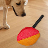 Maxbell Dog Tug Toy Sturdy Lightweight Pull Toy for Pet Small and Medium Dog Chasing red orange
