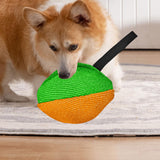 Maxbell Dog Tug Toy Sturdy Lightweight Pull Toy for Pet Small and Medium Dog Chasing green orange