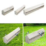 Maxbell Pigeon Feeder Pigeon Supplies Chicken Feeding Trough for Poultry Birds Ducks 60cmx12.5cmx13.5cm