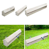 Maxbell Pigeon Feeder Pigeon Supplies Chicken Feeding Trough for Poultry Birds Ducks 60cmx12.5cmx13.5cm