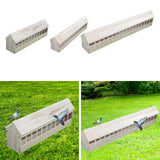 Maxbell Pigeon Feeder Pigeon Supplies Chicken Feeding Trough for Poultry Birds Ducks 60cmx12.5cmx13.5cm