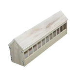 Maxbell Pigeon Feeder Pigeon Supplies Chicken Feeding Trough for Poultry Birds Ducks 60cmx12.5cmx13.5cm