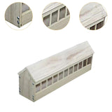 Maxbell Pigeon Feeder Pigeon Supplies Chicken Feeding Trough for Poultry Birds Ducks 60cmx12.5cmx13.5cm