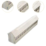 Maxbell Pigeon Feeder Pigeon Supplies Chicken Feeding Trough for Poultry Birds Ducks 80cmx12.5cmx13.5cm
