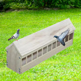 Maxbell Pigeon Feeder Pigeon Supplies Chicken Feeding Trough for Poultry Birds Ducks 80cmx12.5cmx13.5cm