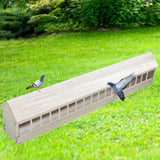 Maxbell Pigeon Feeder Pigeon Supplies Chicken Feeding Trough for Poultry Birds Ducks 100cmx12.5cmx13.5cm