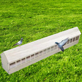 Maxbell Pigeon Feeder Pigeon Supplies Chicken Feeding Trough for Poultry Birds Ducks 100cmx12.5cmx13.5cm