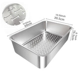 Maxbell Cat Litter Box Detachable Open Top Anti Splashing Bedpan Kitten Potty Toilet A