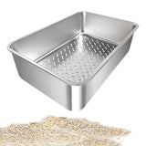 Maxbell Cat Litter Box Detachable Open Top Anti Splashing Bedpan Kitten Potty Toilet A
