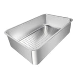Maxbell Cat Litter Box Detachable Open Top Anti Splashing Bedpan Kitten Potty Toilet B