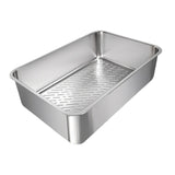 Maxbell Cat Litter Box Detachable Open Top Anti Splashing Bedpan Kitten Potty Toilet C
