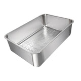 Maxbell Cat Litter Box Detachable Open Top Anti Splashing Bedpan Kitten Potty Toilet C