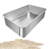 Maxbell Cat Litter Box Detachable Open Top Anti Splashing Bedpan Kitten Potty Toilet D