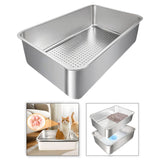 Maxbell Cat Litter Box Detachable Open Top Anti Splashing Bedpan Kitten Potty Toilet D