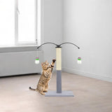 Maxbell Cat Scratching Post Furniture Protector Scratch Post for Indoor Cats Cat Toy Light Gray