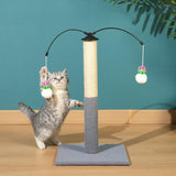 Maxbell Cat Scratching Post Furniture Protector Scratch Post for Indoor Cats Cat Toy Light Gray