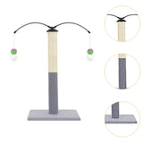 Maxbell Cat Scratching Post Furniture Protector Scratch Post for Indoor Cats Cat Toy Light Gray