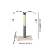 Maxbell Cat Scratching Post Furniture Protector Scratch Post for Indoor Cats Cat Toy Beige White