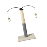 Maxbell Cat Scratching Post Furniture Protector Scratch Post for Indoor Cats Cat Toy Beige White