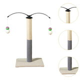 Maxbell Cat Scratching Post Furniture Protector Scratch Post for Indoor Cats Cat Toy Beige White