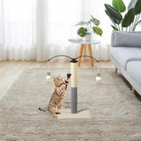 Maxbell Cat Scratching Post Furniture Protector Scratch Post for Indoor Cats Cat Toy Beige White