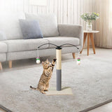Maxbell Cat Scratching Post Furniture Protector Scratch Post for Indoor Cats Cat Toy Beige White