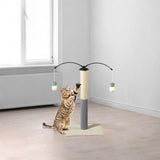 Maxbell Cat Scratching Post Furniture Protector Scratch Post for Indoor Cats Cat Toy Beige White