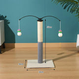 Maxbell Cat Scratching Post Furniture Protector Scratch Post for Indoor Cats Cat Toy Beige White