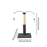 Maxbell Cat Scratching Post Furniture Protector Scratch Post for Indoor Cats Cat Toy Dark Gray