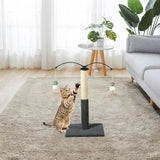 Maxbell Cat Scratching Post Furniture Protector Scratch Post for Indoor Cats Cat Toy Dark Gray
