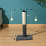 Maxbell Cat Scratching Post Furniture Protector Scratch Post for Indoor Cats Cat Toy Dark Gray