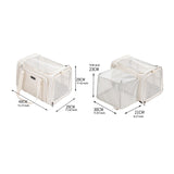 Maxbell Pet Carrier Portable Ventilated Mesh Cat Carrier for Outdoor Traveling Trips white