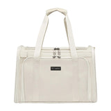 Maxbell Pet Carrier Portable Ventilated Mesh Cat Carrier for Outdoor Traveling Trips white