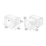 Maxbell Pet Carrier Portable Ventilated Mesh Cat Carrier for Outdoor Traveling Trips black