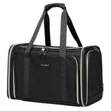 Maxbell Pet Carrier Portable Ventilated Mesh Cat Carrier for Outdoor Traveling Trips black