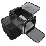 Maxbell Pet Carrier Portable Ventilated Mesh Cat Carrier for Outdoor Traveling Trips black