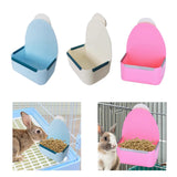 Maxbell Rabbit Hay Feeder Bin Feeder Grass Frame Rack for Rabbit Hedgehog Chinchilla White