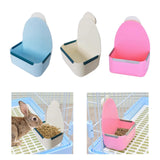 Maxbell Rabbit Hay Feeder Bin Feeder Grass Frame Rack for Rabbit Hedgehog Chinchilla White