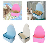 Maxbell Rabbit Hay Feeder Bin Feeder Grass Frame Rack for Rabbit Hedgehog Chinchilla White