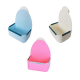 Maxbell Rabbit Hay Feeder Bin Feeder Grass Frame Rack for Rabbit Hedgehog Chinchilla White
