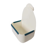 Maxbell Rabbit Hay Feeder Bin Feeder Grass Frame Rack for Rabbit Hedgehog Chinchilla White