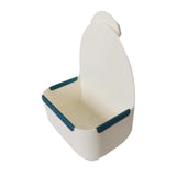 Maxbell Rabbit Hay Feeder Bin Feeder Grass Frame Rack for Rabbit Hedgehog Chinchilla White