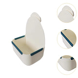 Maxbell Rabbit Hay Feeder Bin Feeder Grass Frame Rack for Rabbit Hedgehog Chinchilla White