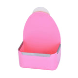 Maxbell Rabbit Hay Feeder Bin Feeder Grass Frame Rack for Rabbit Hedgehog Chinchilla Pink