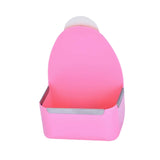 Maxbell Rabbit Hay Feeder Bin Feeder Grass Frame Rack for Rabbit Hedgehog Chinchilla Pink
