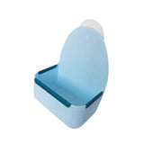 Maxbell Rabbit Hay Feeder Bin Feeder Grass Frame Rack for Rabbit Hedgehog Chinchilla Blue